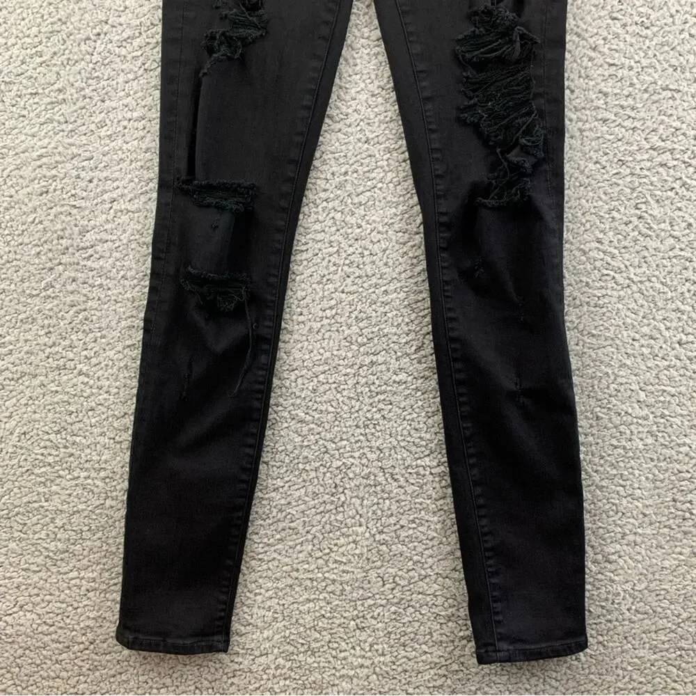 AGOLDE Sophie High Waist Distressed Skinny Jeans In Moonstruck Women Size: 28 - Picture 4 of 15